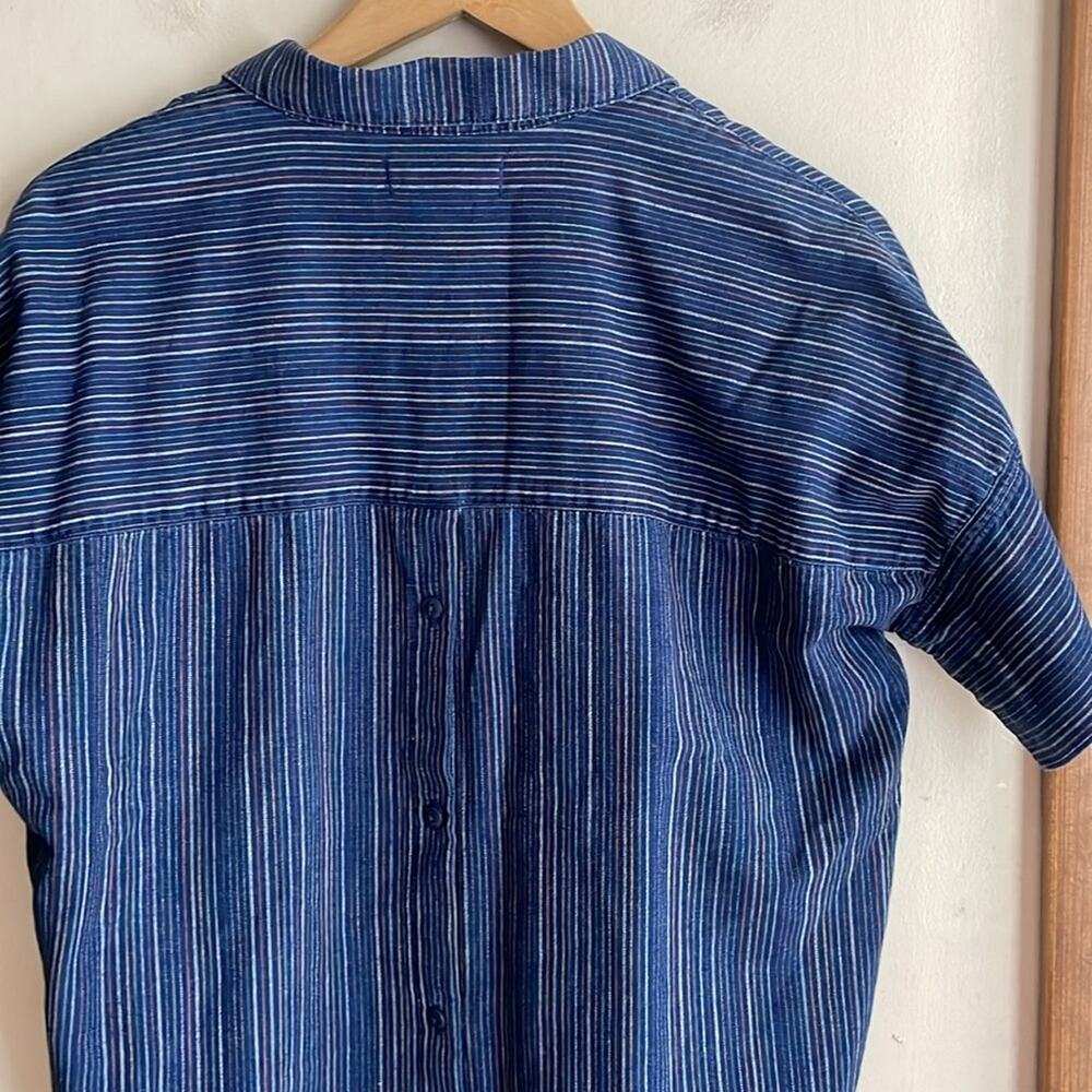 Madewell Courier Button-Back Shirt in Cecile Stripe - Picture 10 of 15